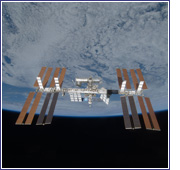 International Space Station viewed from Space Shuttle Discovery during the STS-119 mission in March 2009.
Credit:  NASA.